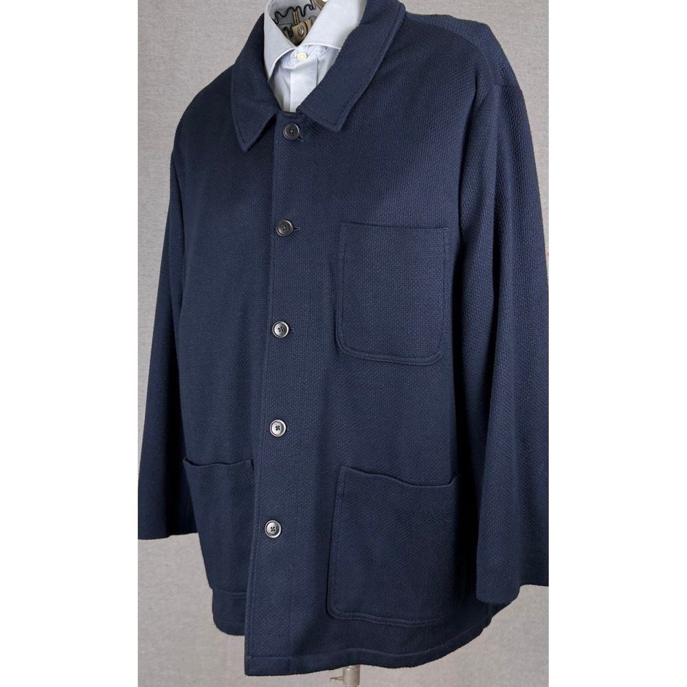 Joseph Abboud Mens XXL Midnight Blue Unstructured Chore Coat Jacket‎ Modern Fit